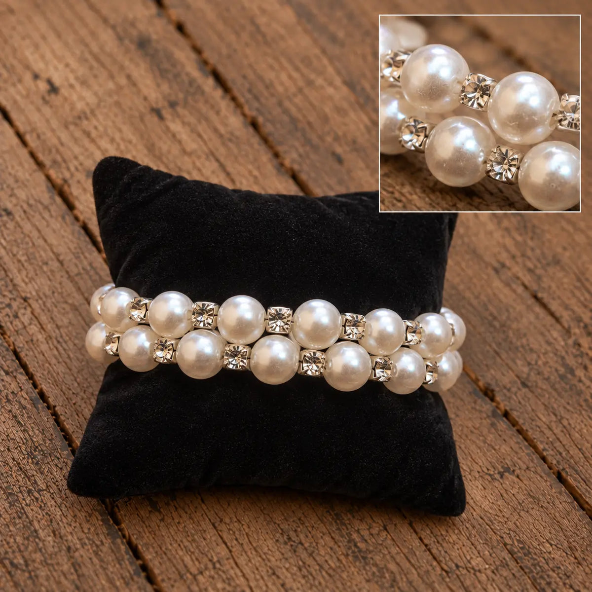 Pulseira Pérolas Brilhantes