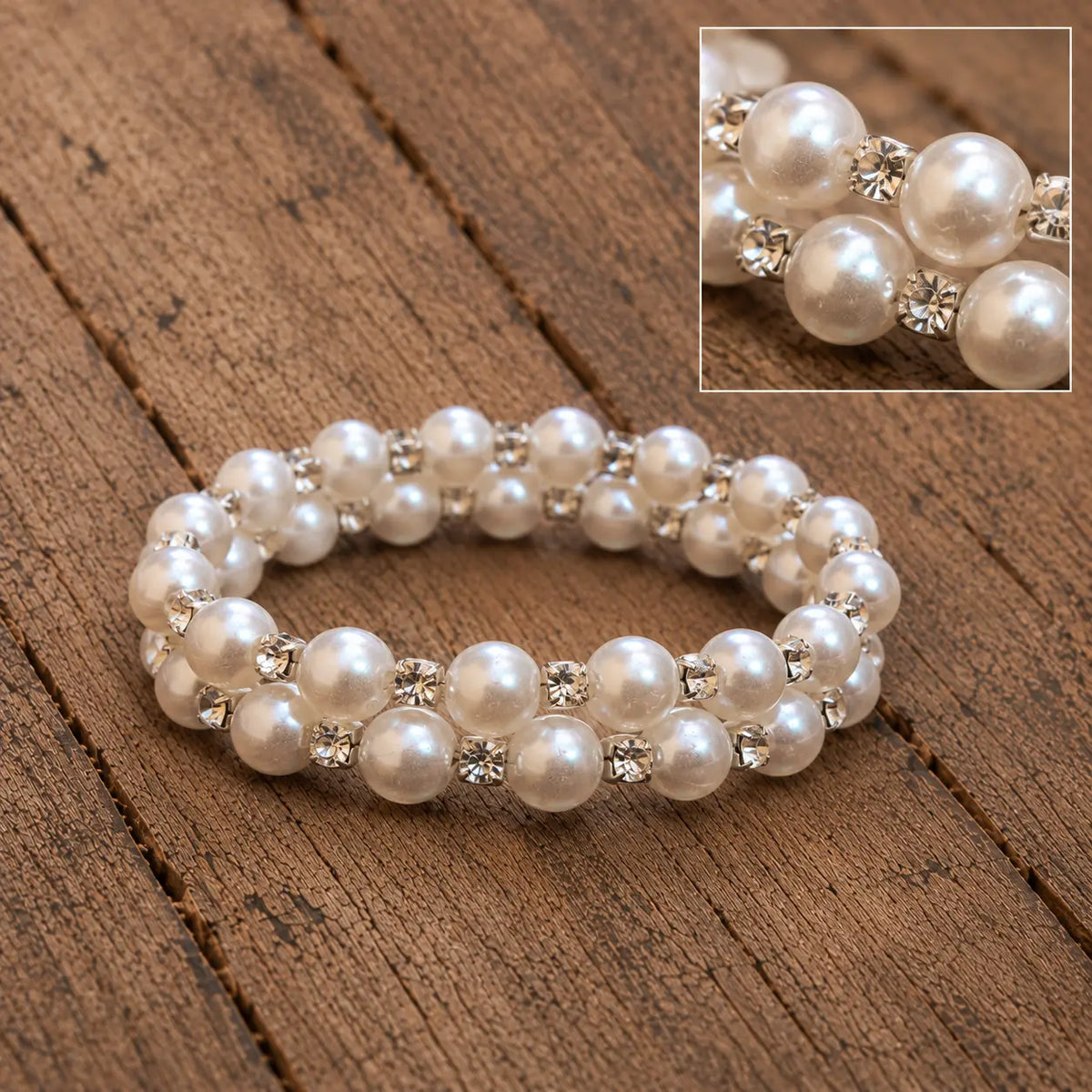 Pulseira Pérolas Brilhantes