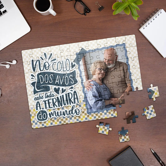puzzle personalizado para avós com fotografia