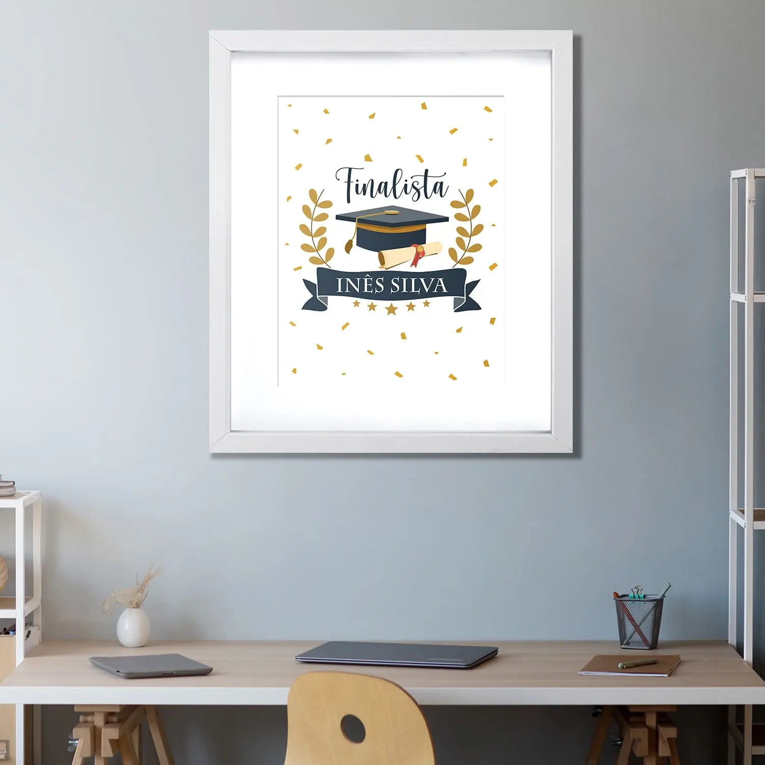 quadro finalista personalizado com nome