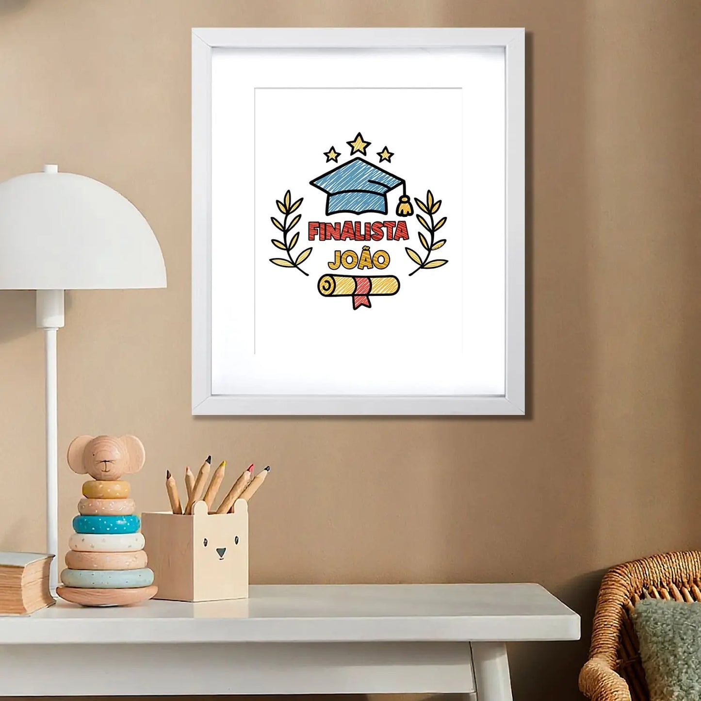 quadro finalista personalizado com nome