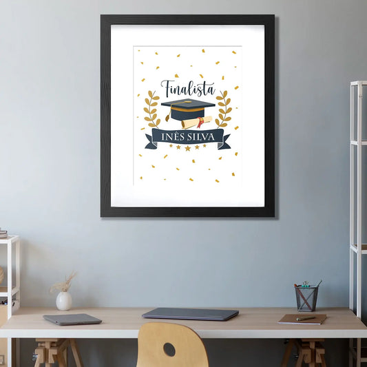 quadro finalista personalizado com nome