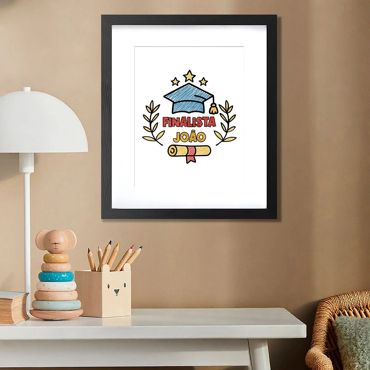 quadro finalista personalizado com nome