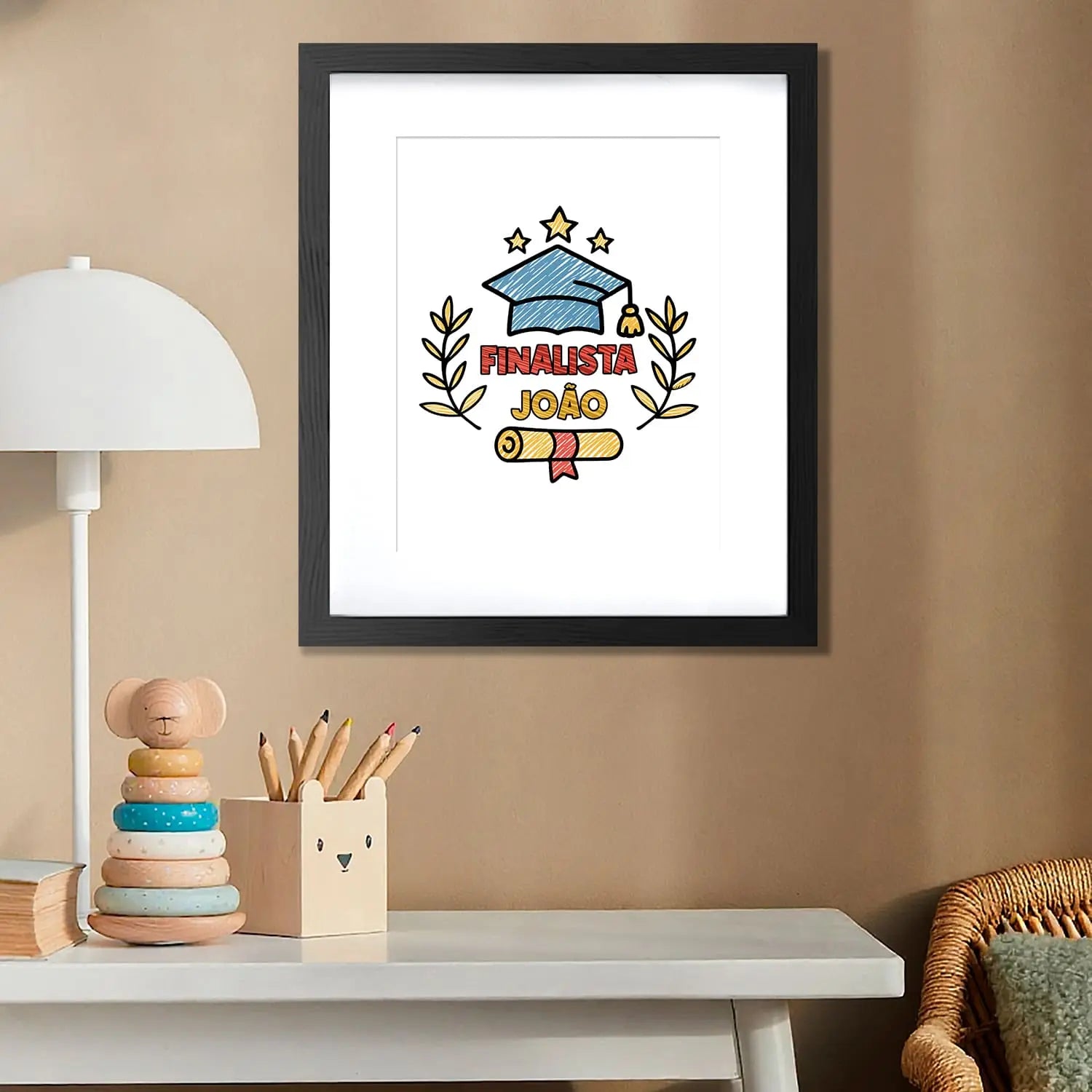 quadro finalista personalizado com nome