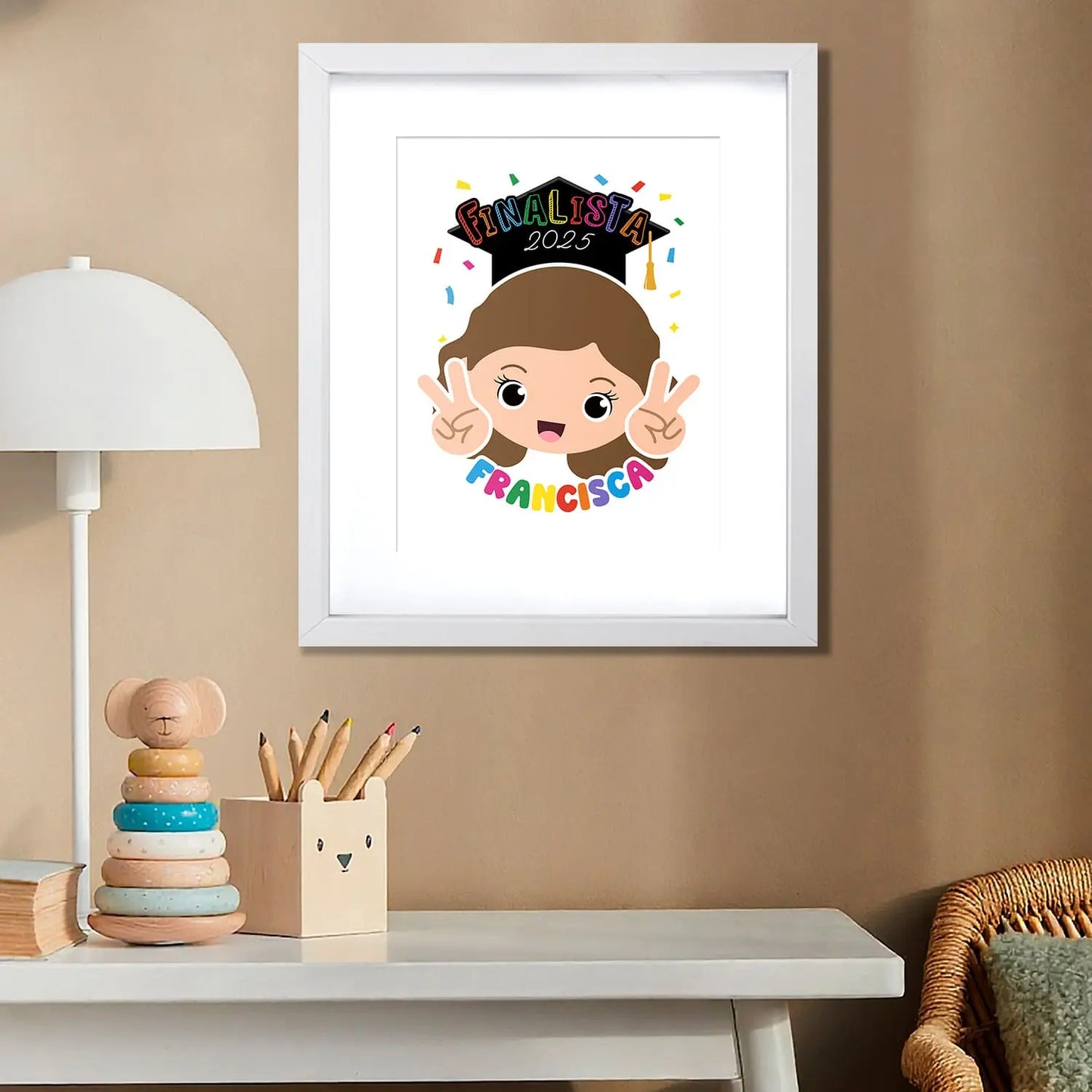 quadro finalista personalizado com nome e ano