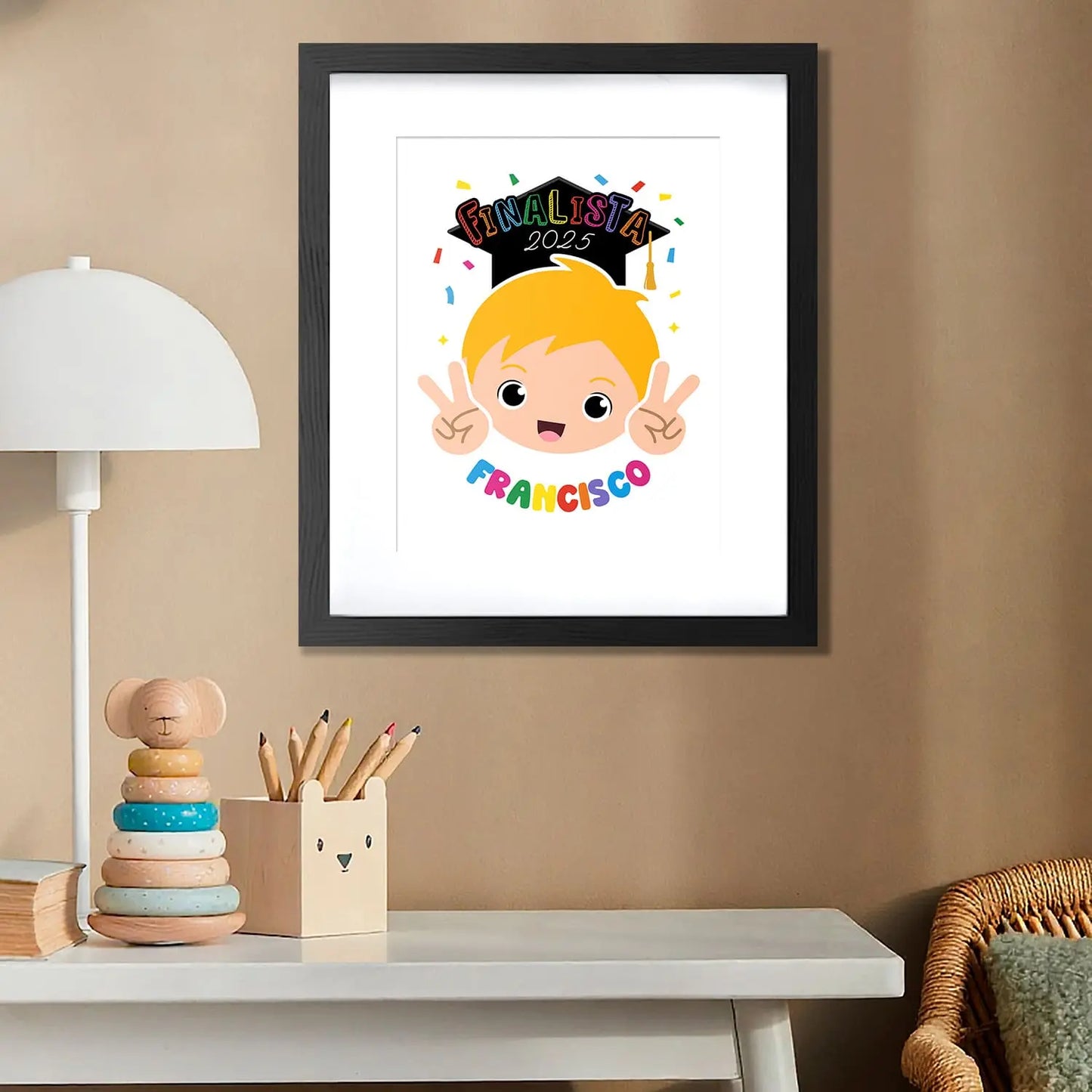 quadro finalista personalizado com nome e ano