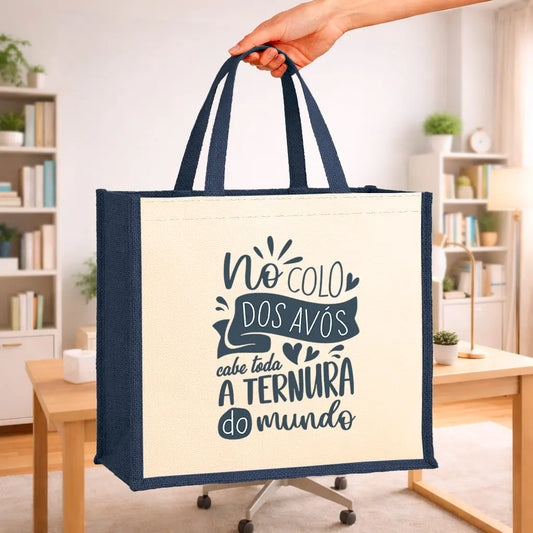 saco personalizado para avós com mensagem especial
