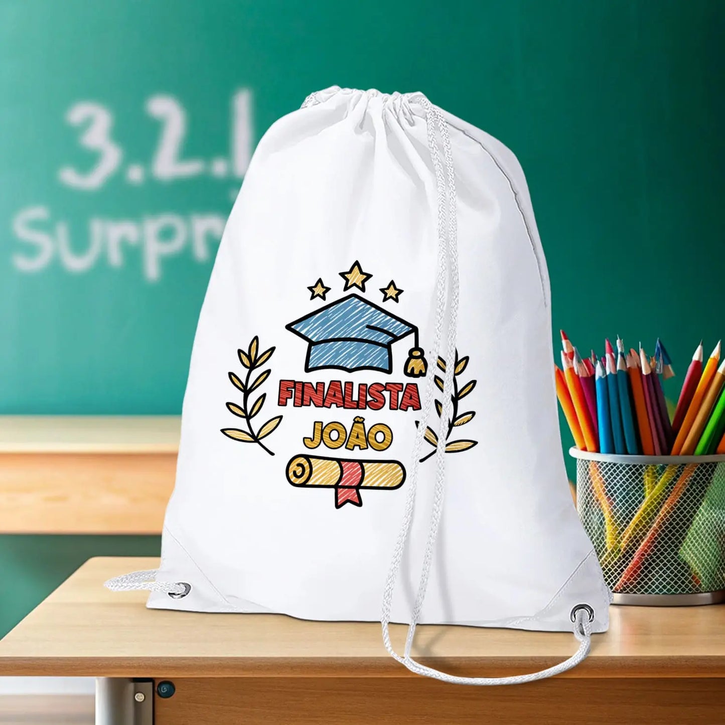 sacola finalista personalizada com nome