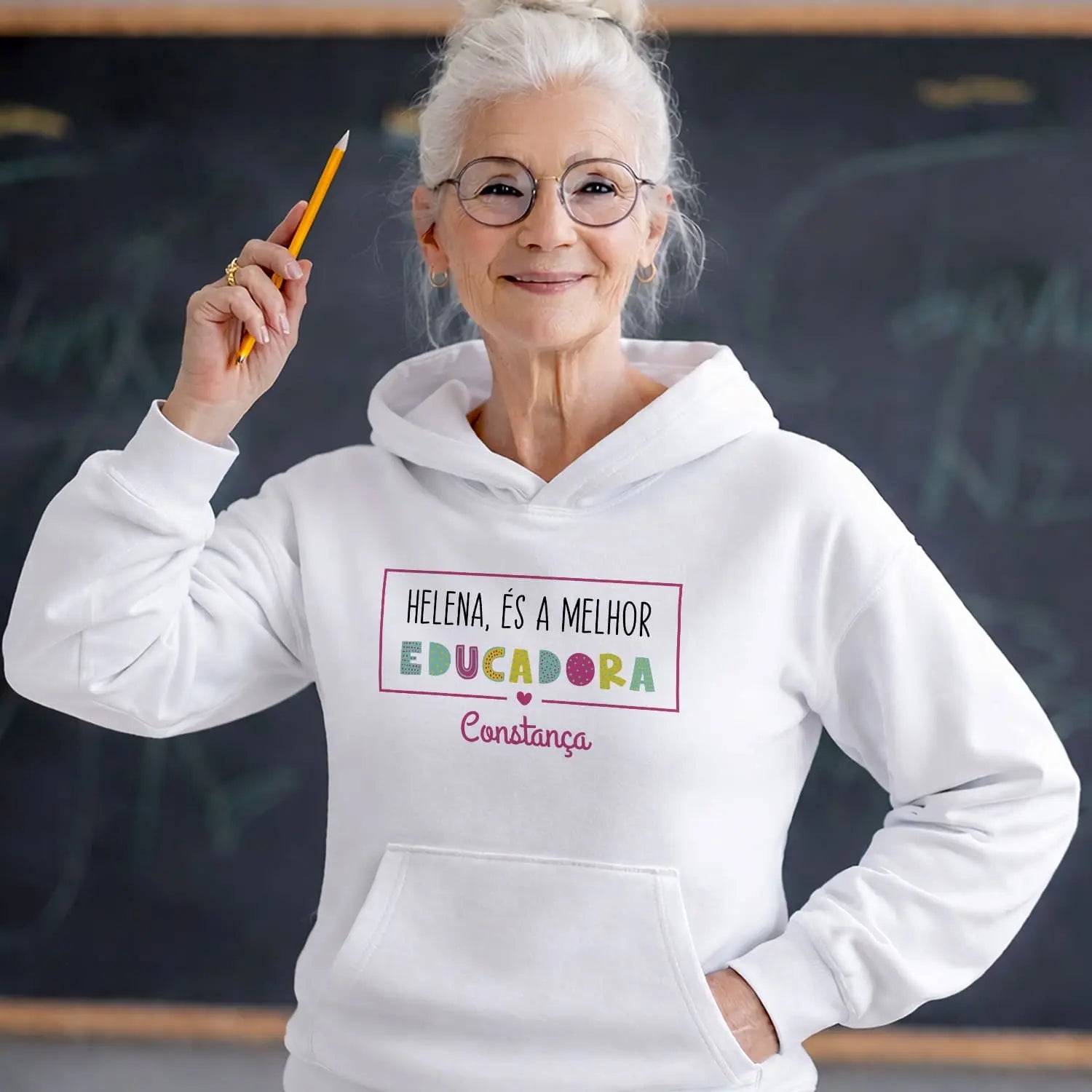 sweatshirt educadora personalizada com nome