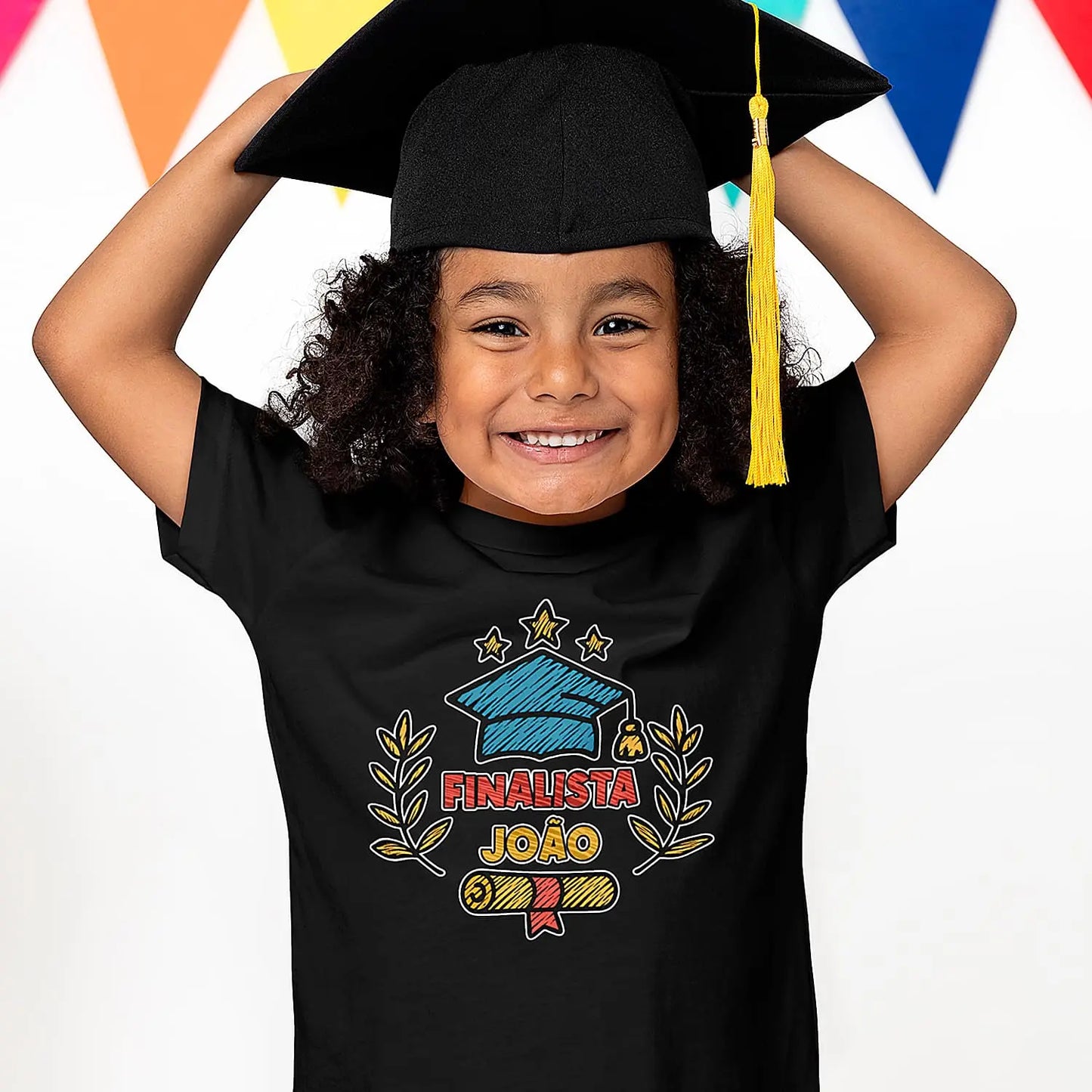 t-shirt finalista personalizada com nome