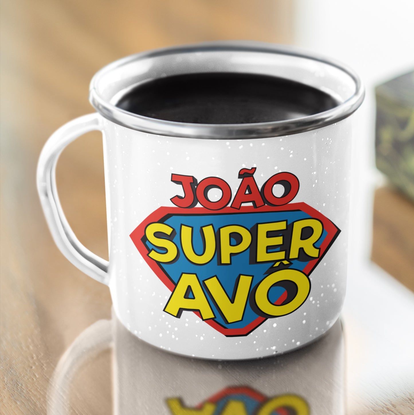 Caneca de Esmalte "Super Avô"