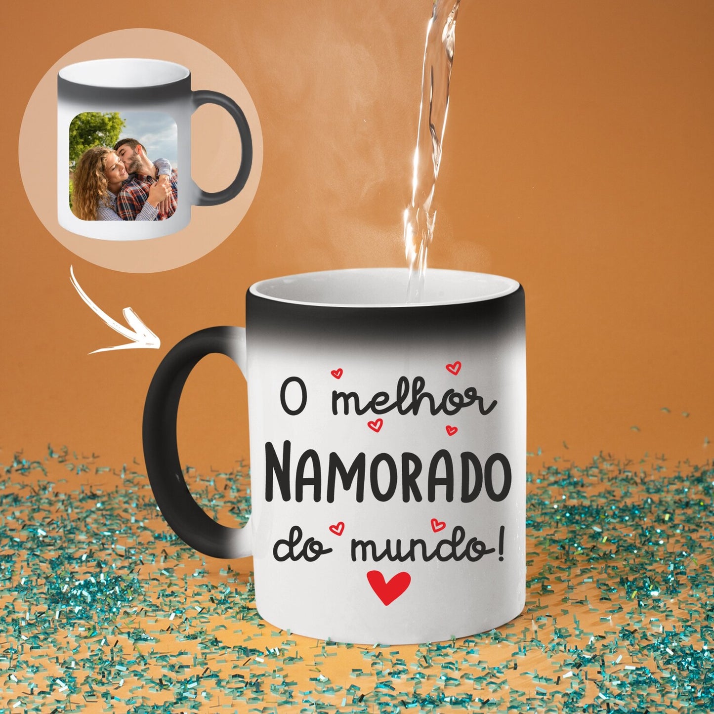 Caneca Mágica "O(a) melhor namorado(a) do mundo"