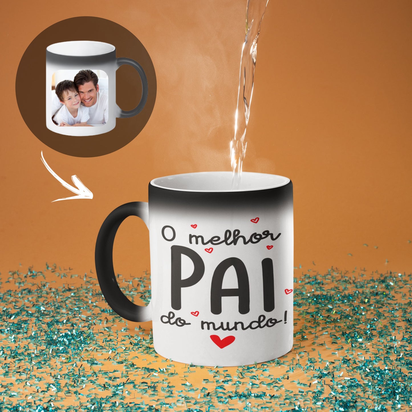 Caneca Mágica "O melhor pai do mundo"