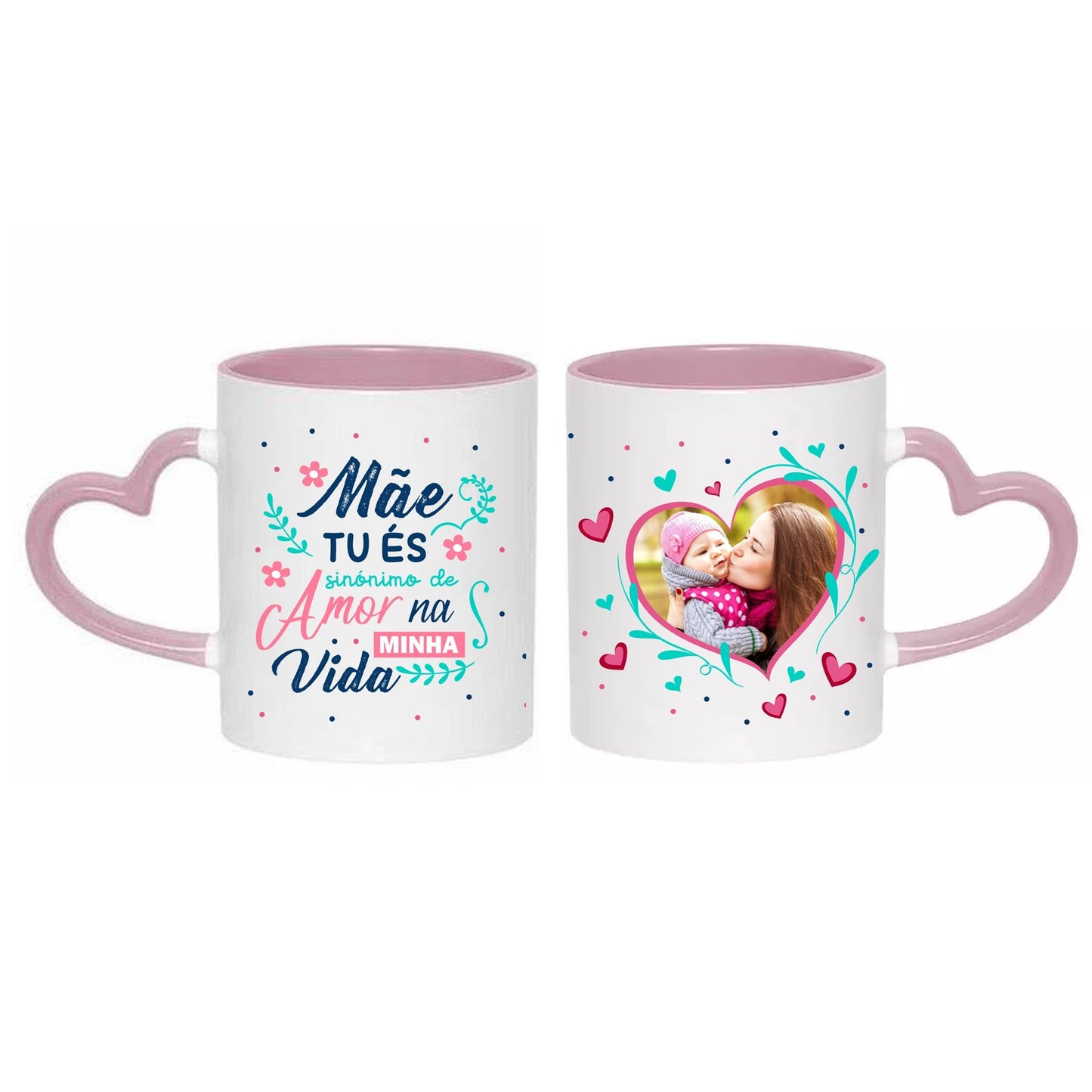 Caneca pega coração "Sinónimo de Amor"