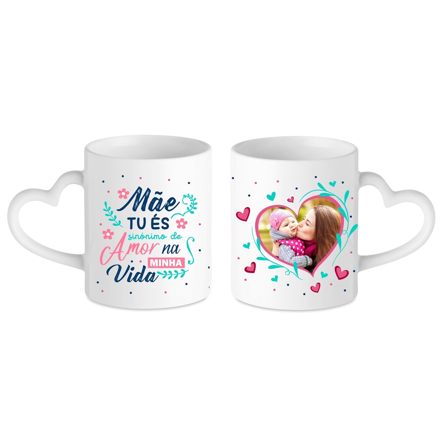 Caneca pega coração "Sinónimo de Amor"