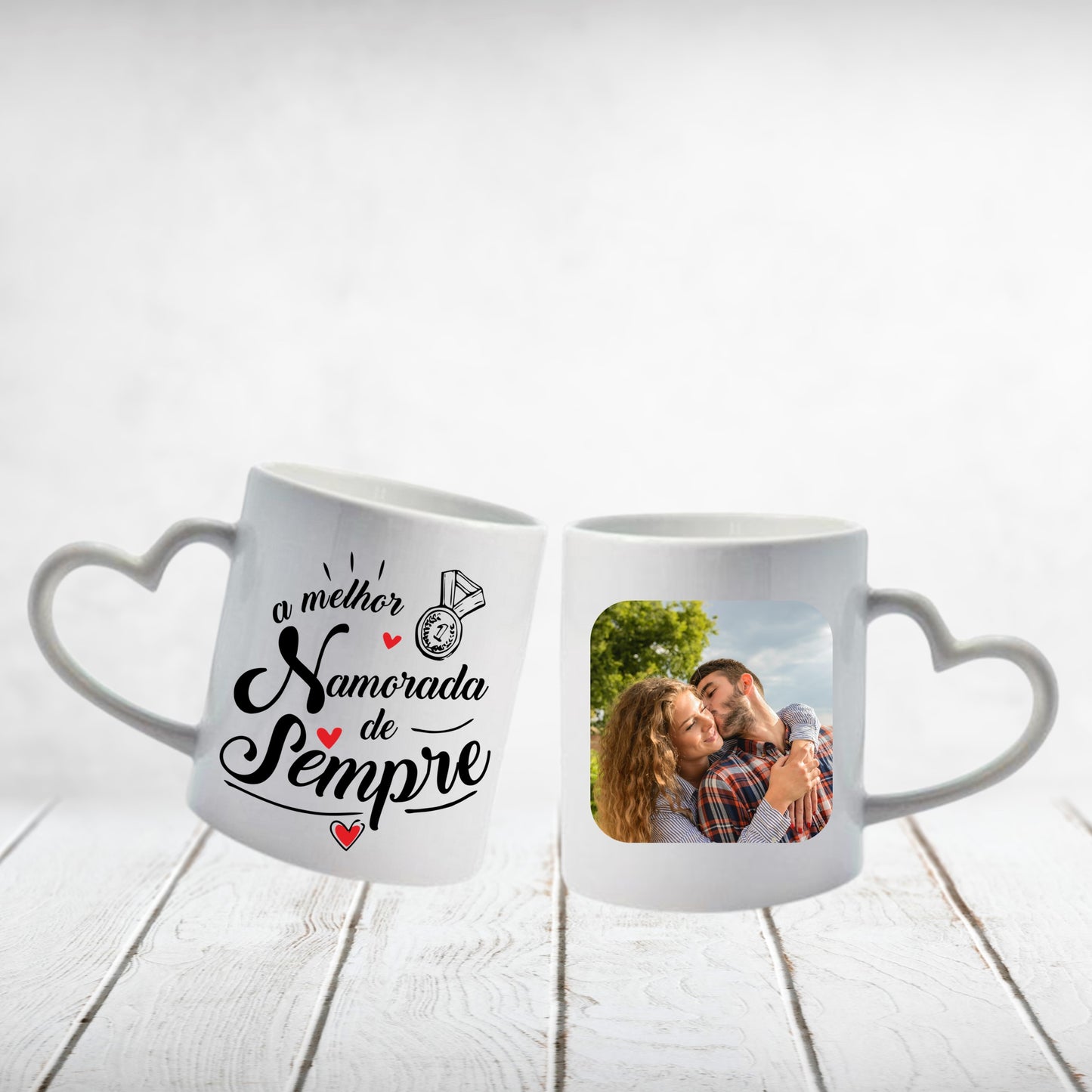 Caneca Pega Coração "A(o) melhor namorada(o) de sempre"