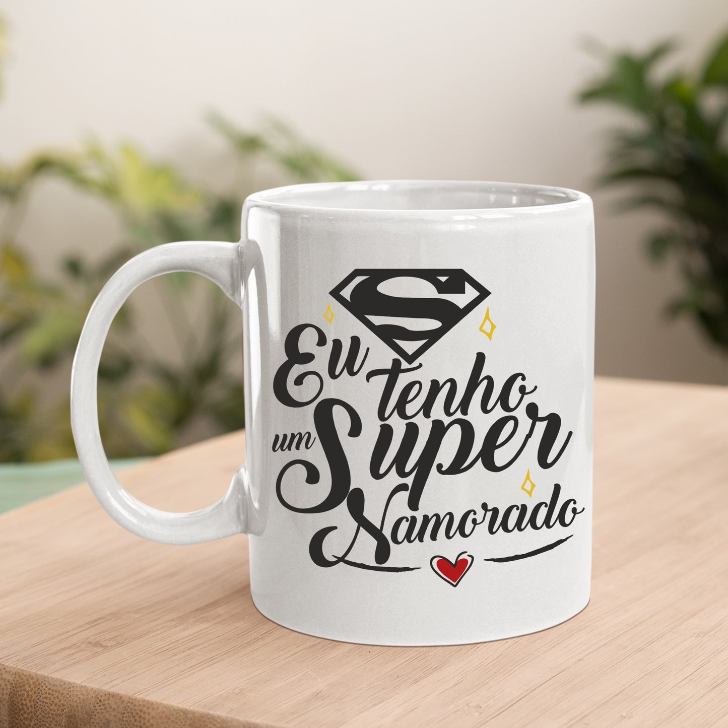 Caneca "Eu tenho um(a) super Namorado(a)"