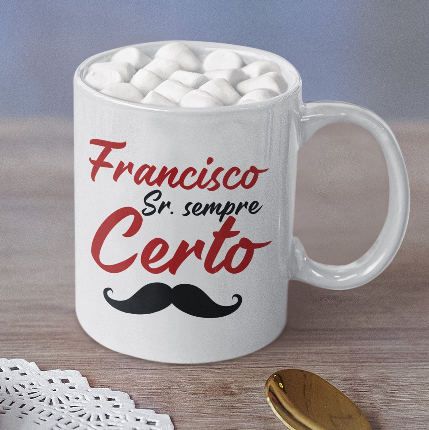 Caneca "Dona da razão vs. Sr. sempre certo"