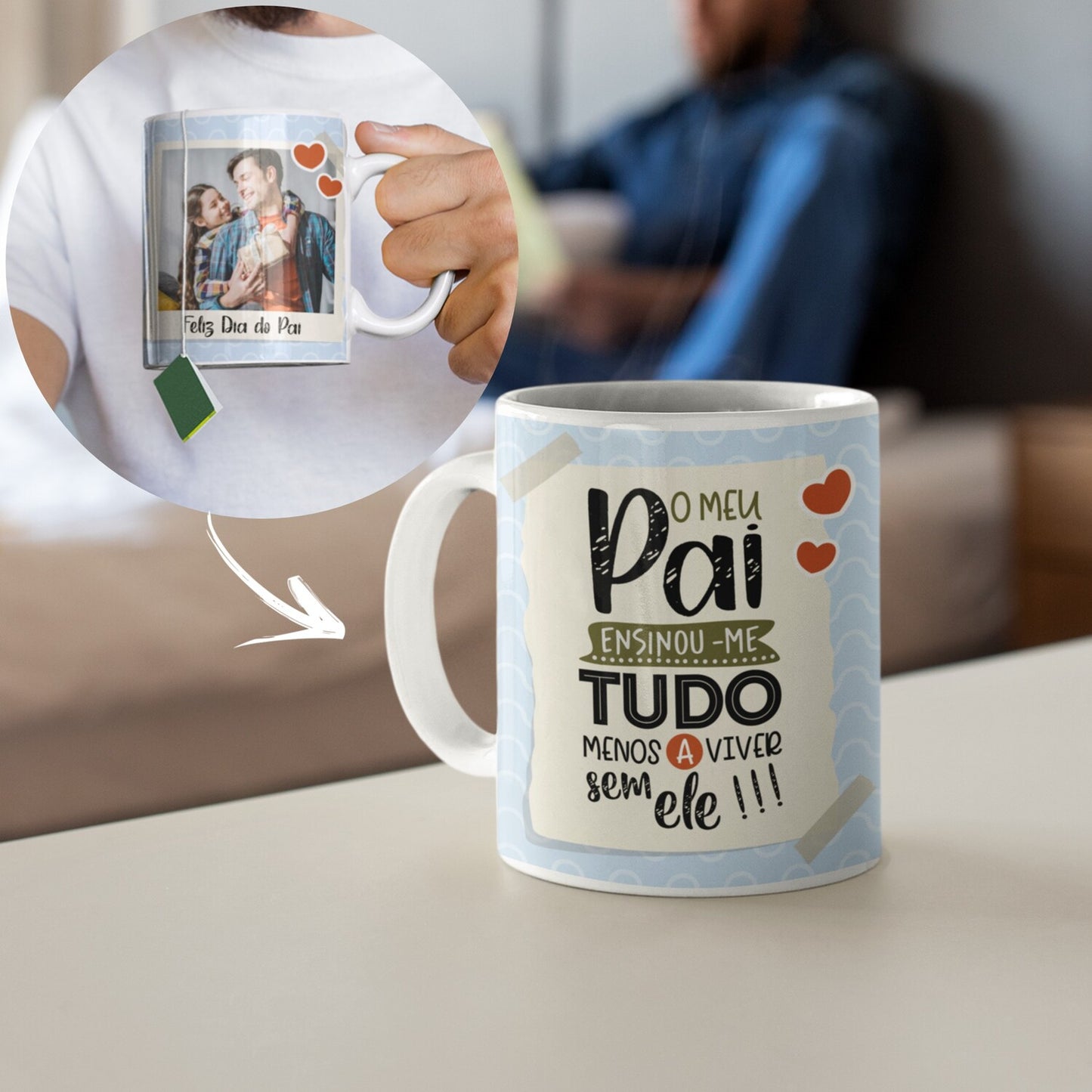 Caneca "Ensinou-me tudo"