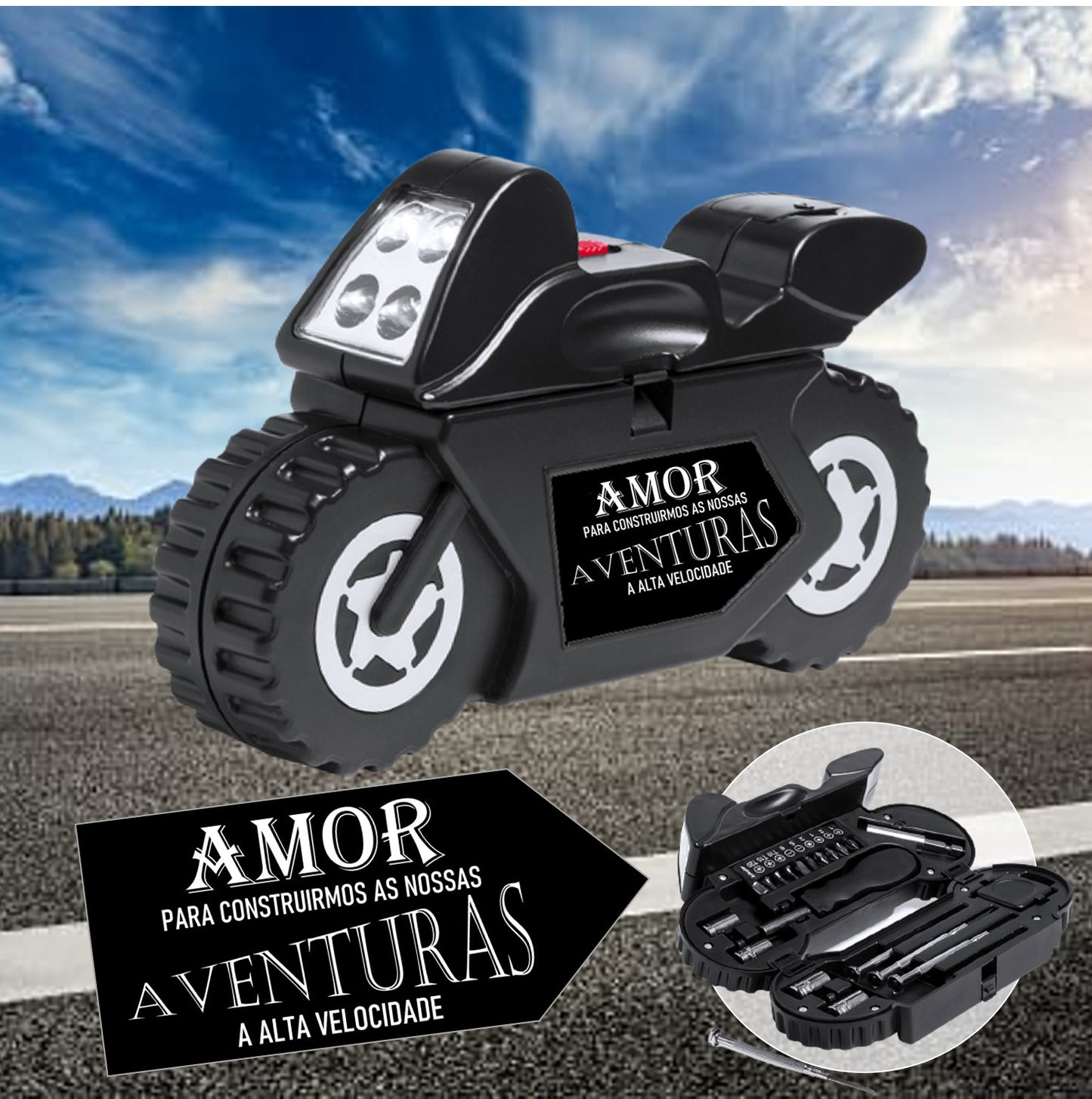 Kit ferramentas "Amor - Aventuras a alta velocidade"