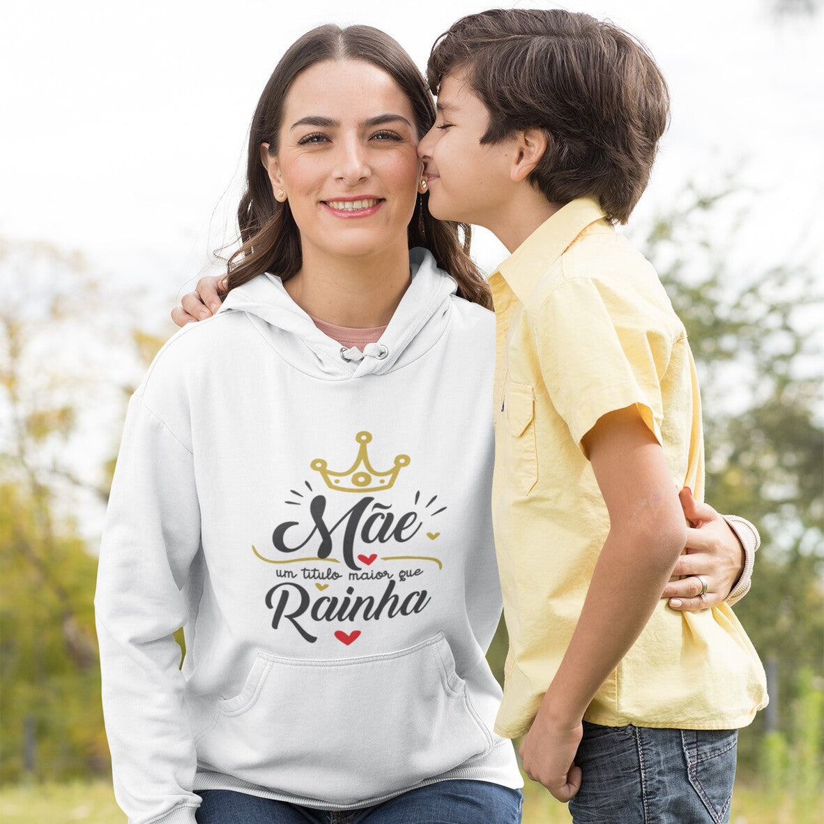 Sweatshirt "Mãe um título maior que rainha"