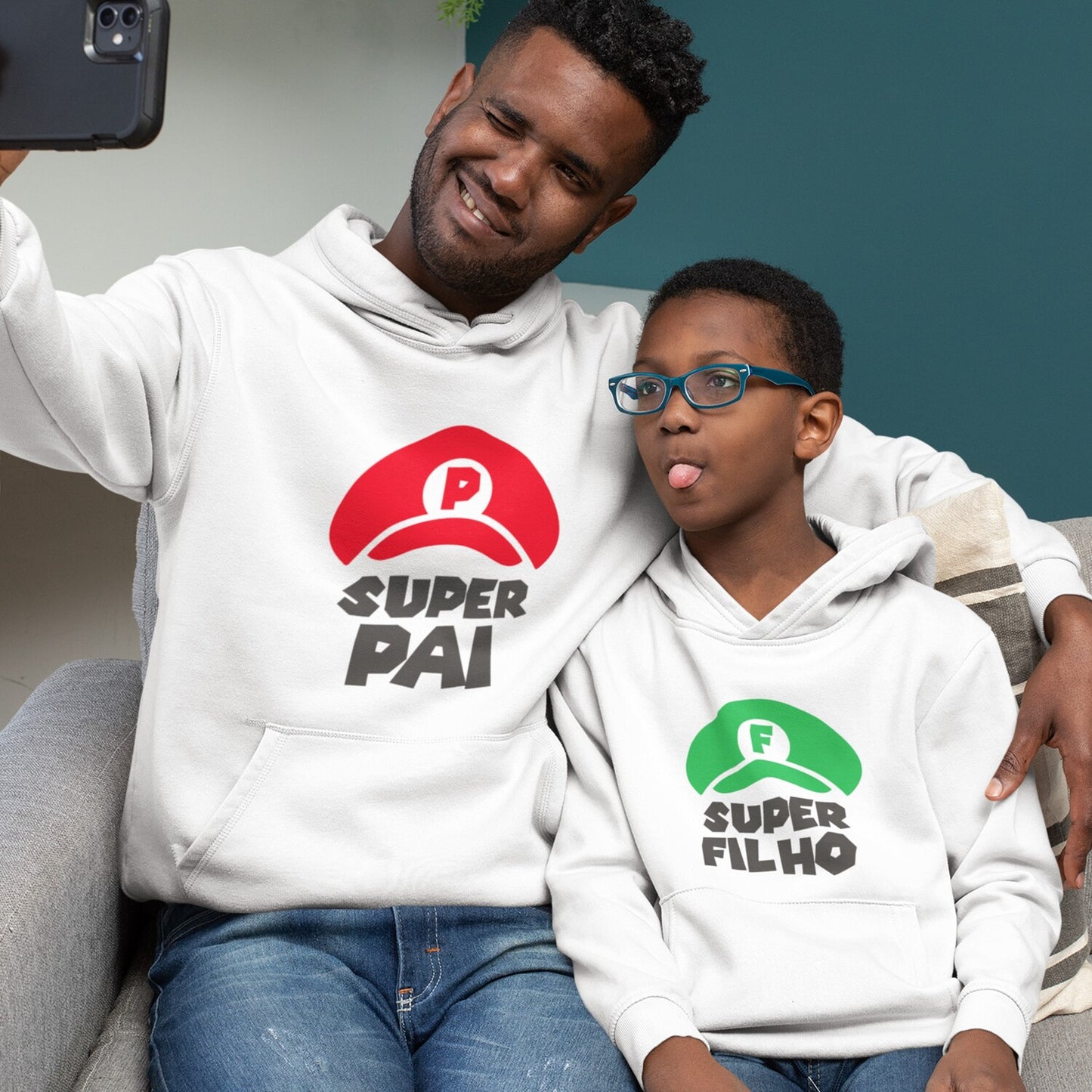 Sweatshirt "SuperPai - SuperFilh@"