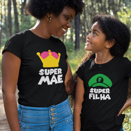 T-shirt "SuperMãe - SuperFilh@"