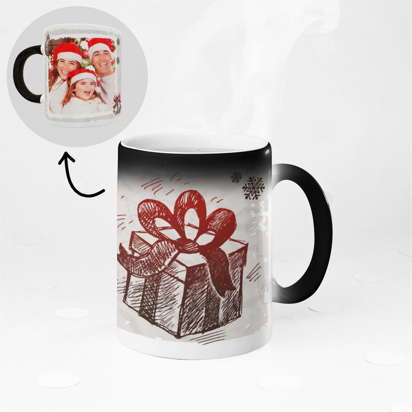 Caneca Mágica "Prenda / Coração de Natal"