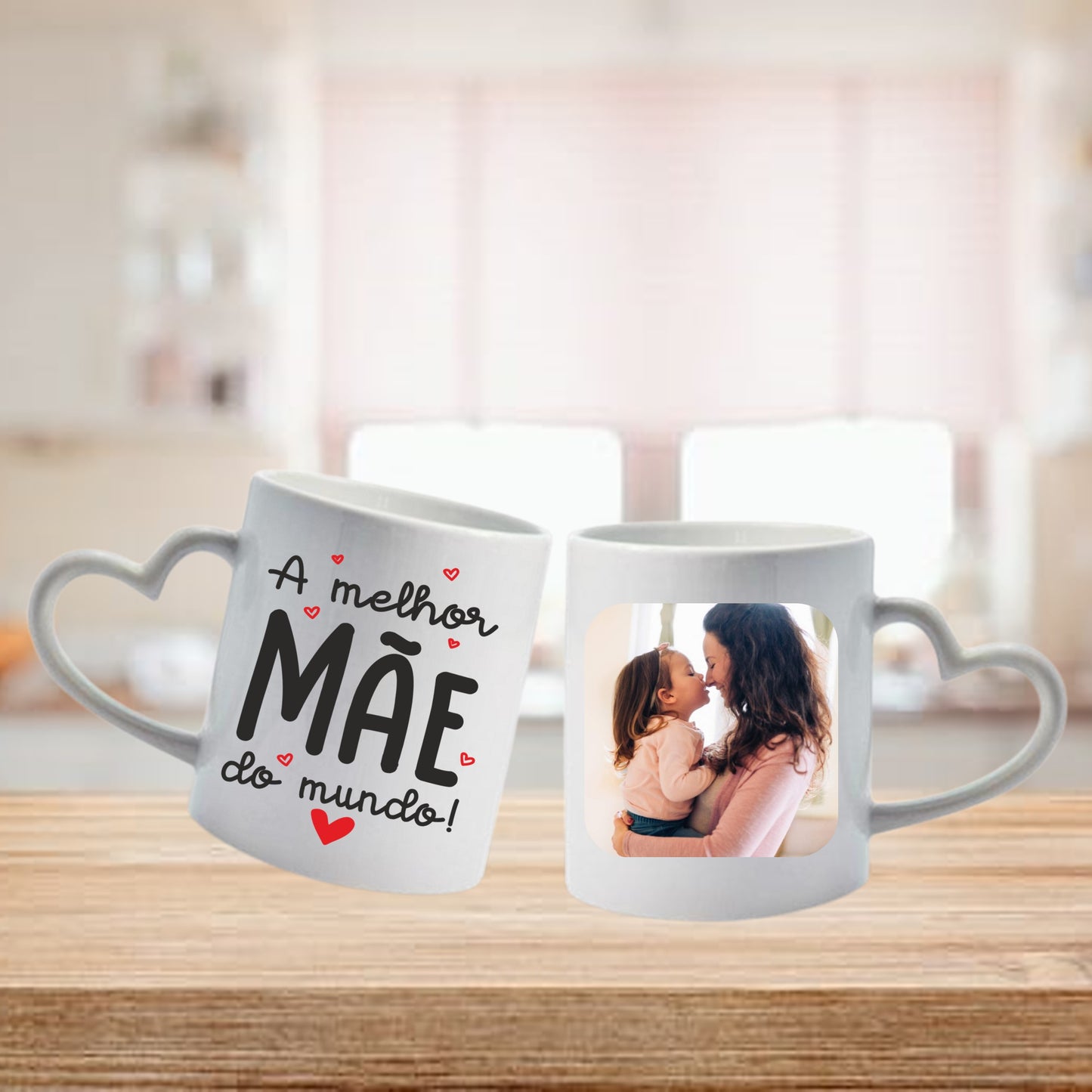 Caneca pega coração "A melhor mãe do mundo"