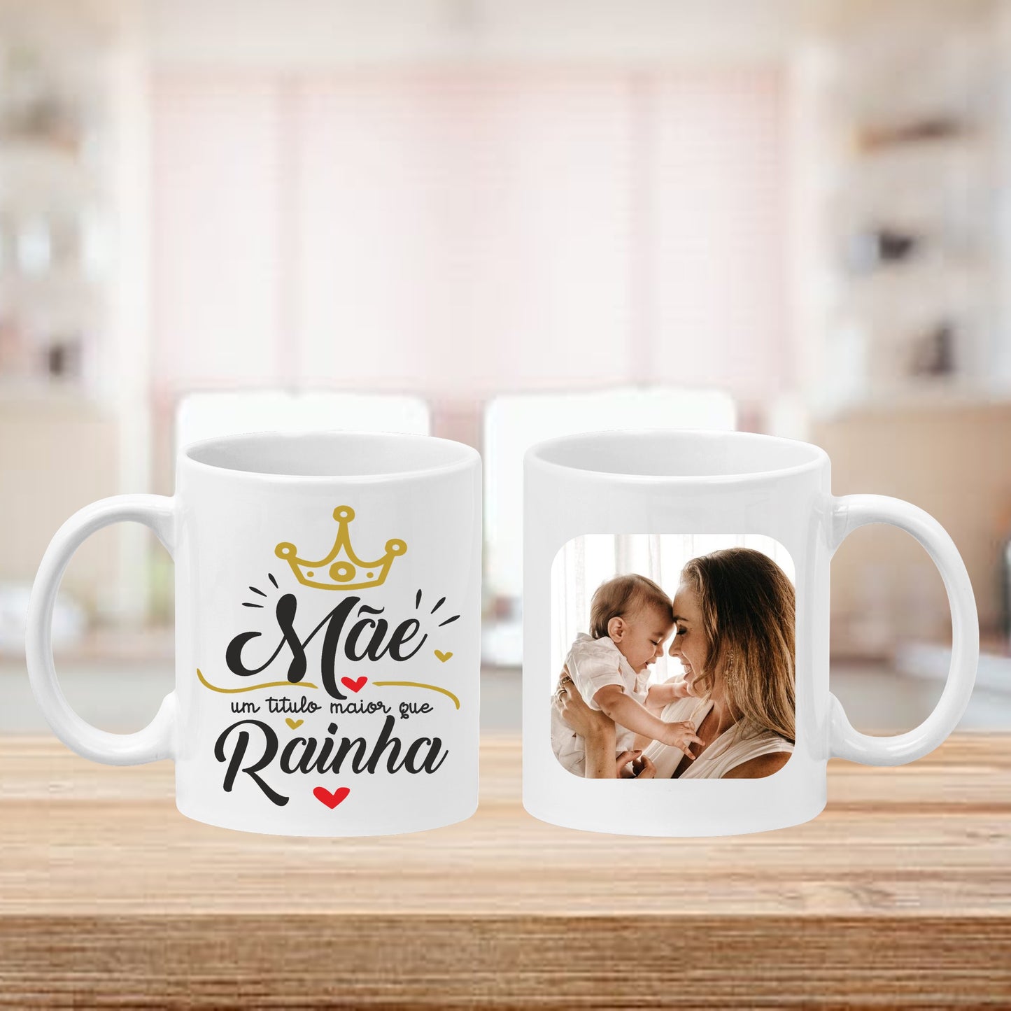 Caneca "Mãe um título maior que rainha"