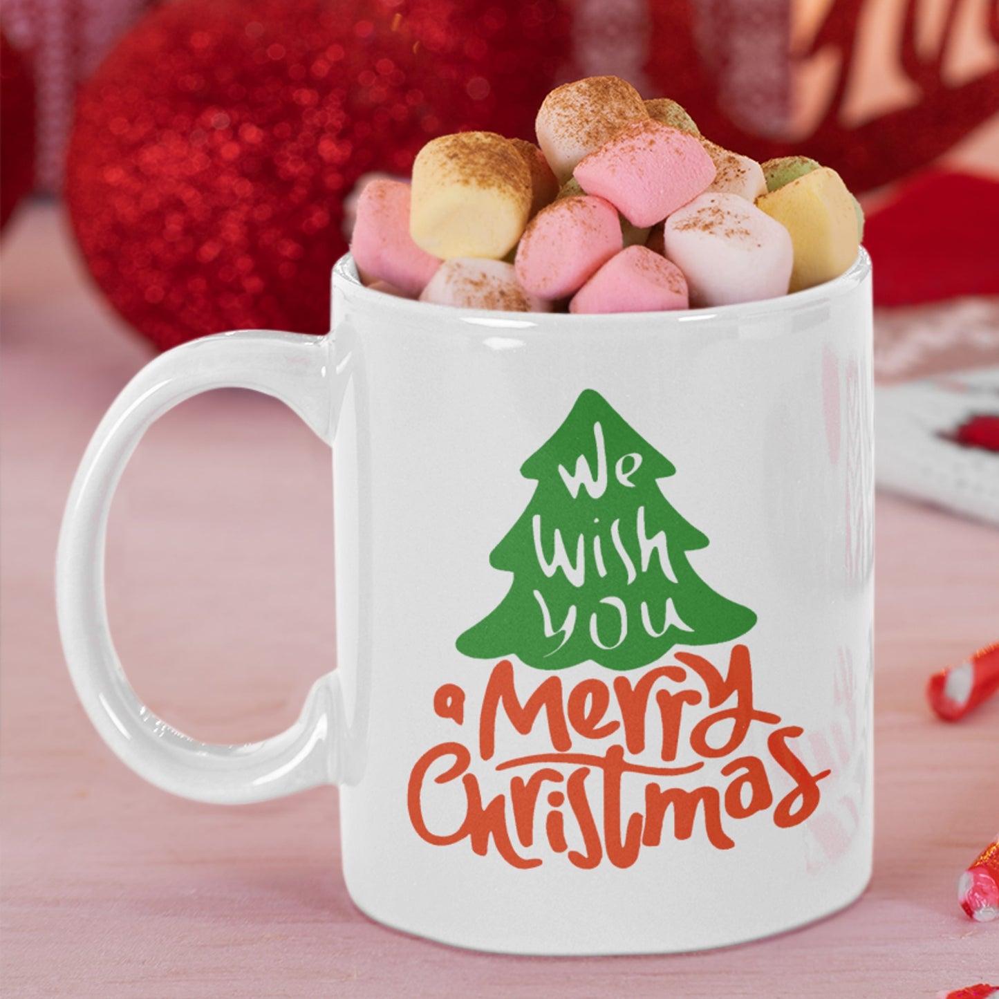 Caneca "We wish you a Merry Christmas"