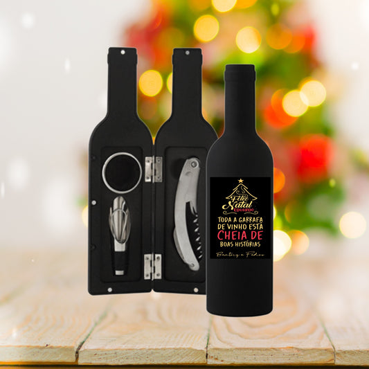 Kit de vinho "Feliz Natal"