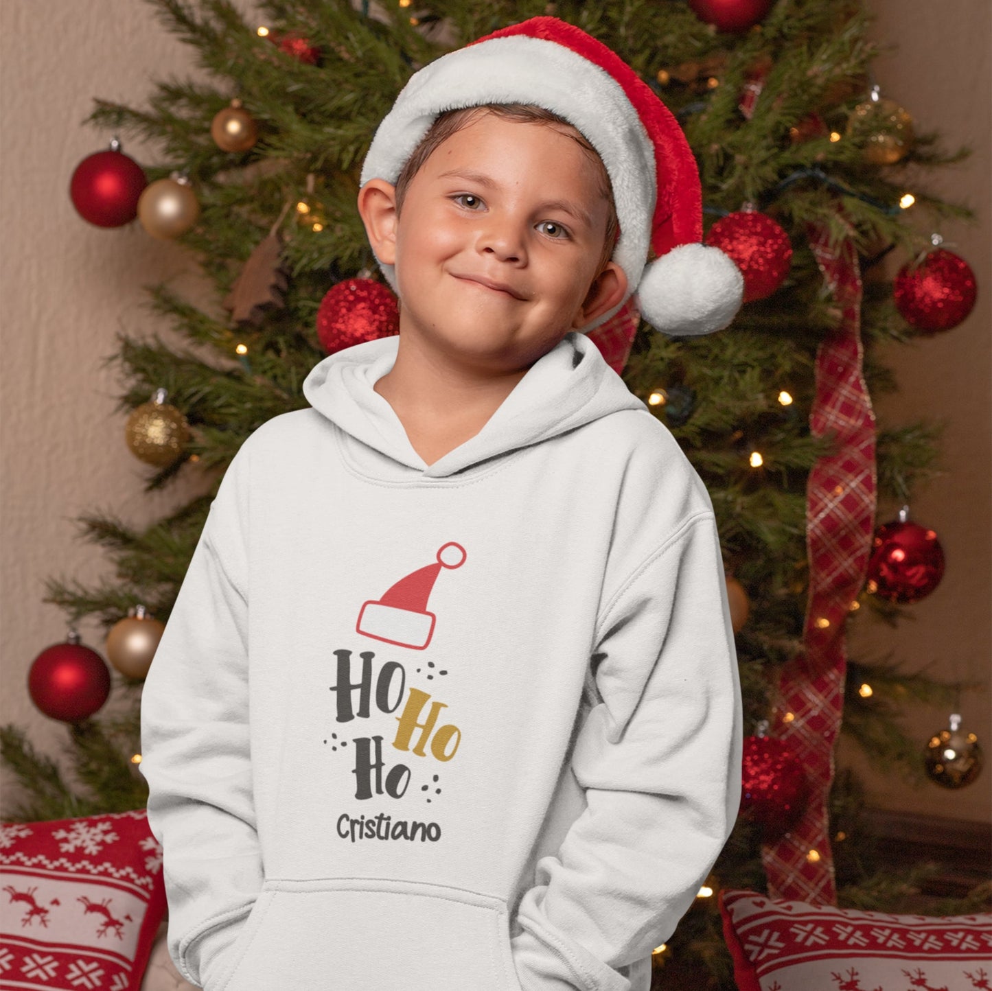 Sweatshirt de Natal "Ho-Ho-Ho Natal"