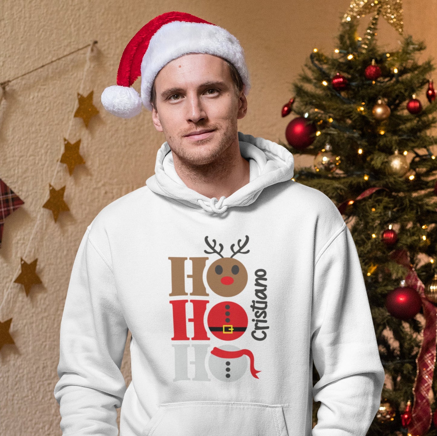 Sweatshirt de Natal "Ho-Ho-Ho"