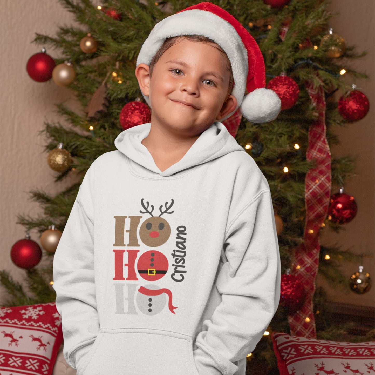 Sweatshirt de Natal "Ho-Ho-Ho"