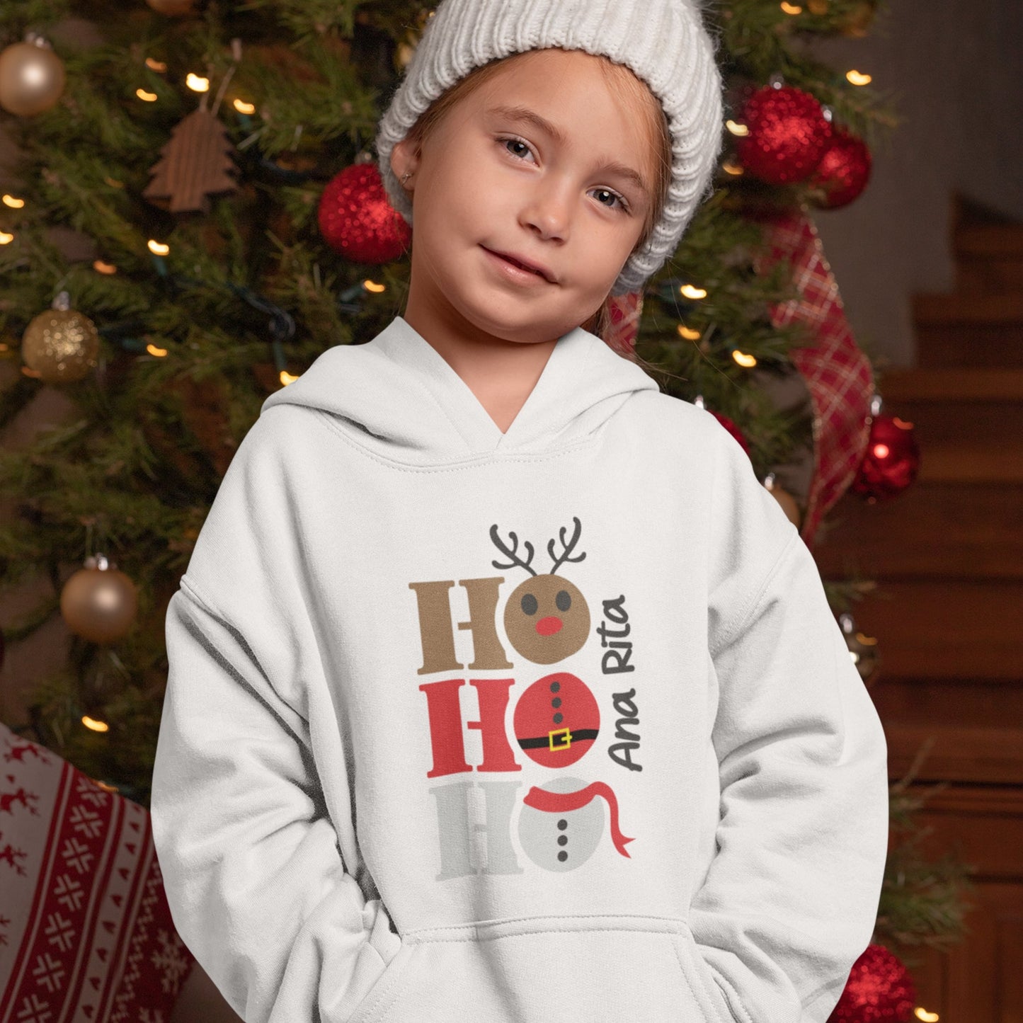 Sweatshirt de Natal "Ho-Ho-Ho"