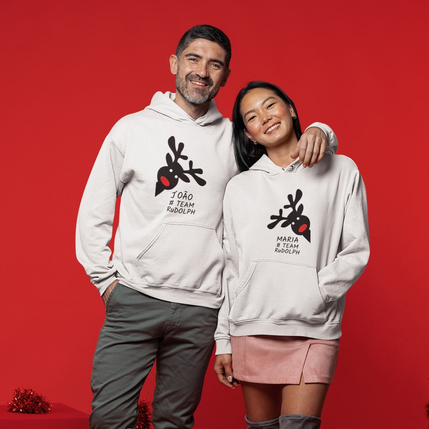 Sweatshirt de Natal "Team Rudolph"