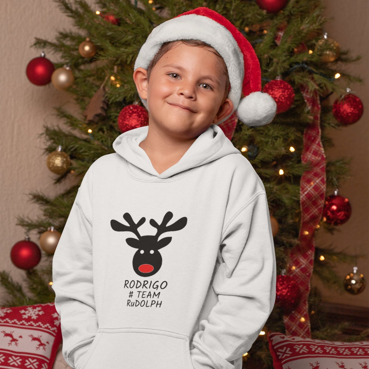 Sweatshirt de Natal "Team Rudolph"