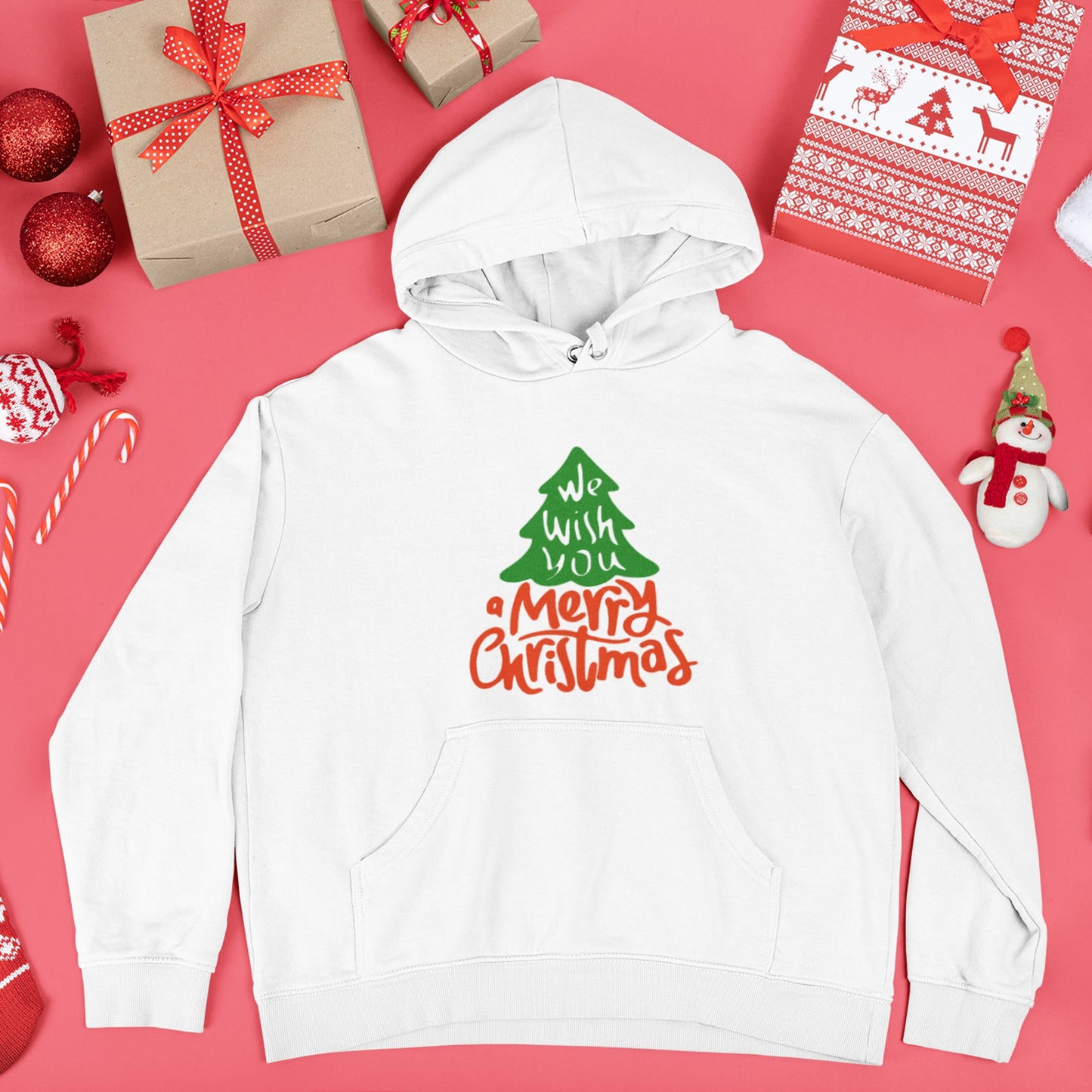 Sweatshirt de Natal "We wish you a Merry Christmas"